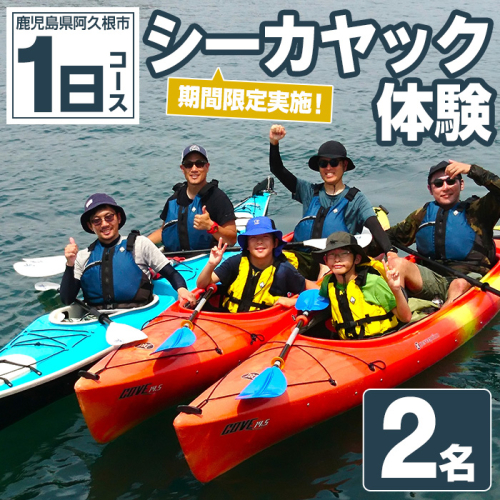 期間限定実施 シーカヤック体験チケット(1日/2名) 阿久根 シーカヤック アウトドア アクティビティ 自然 体験 ツアー チケット マリンスポーツ【パズル】akn098-13 1417852 - 鹿児島県阿久根市