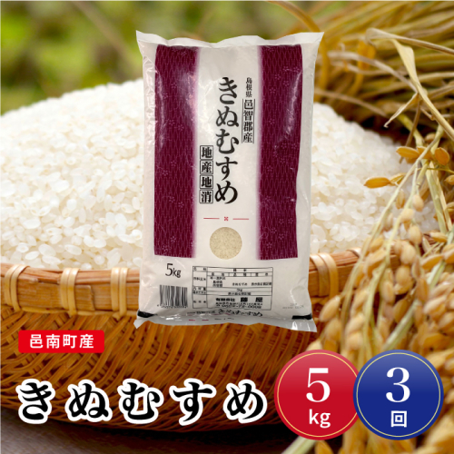 令和7年産【定期便3回】邑南町産きぬむすめ5kg 1437824 - 島根県邑南町