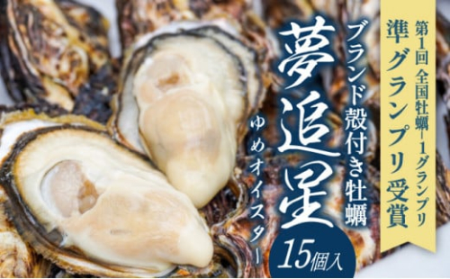 H-224【産地直送】ブランド殻付き牡蠣「夢追星(ゆめオイスター)15個入り」 1442518 - 兵庫県たつの市