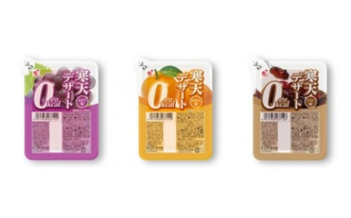 寒天デザート０Kcalバラエティセット　コーヒー味・ぶどう味・みかん味　各8食入　計24食入 1451616 - 埼玉県毛呂山町