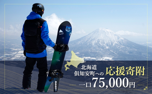 倶知安町 寄附のみの応援受付 75,000円コース(返礼品なし 寄附のみ 75000円) 1459330 - 北海道倶知安町