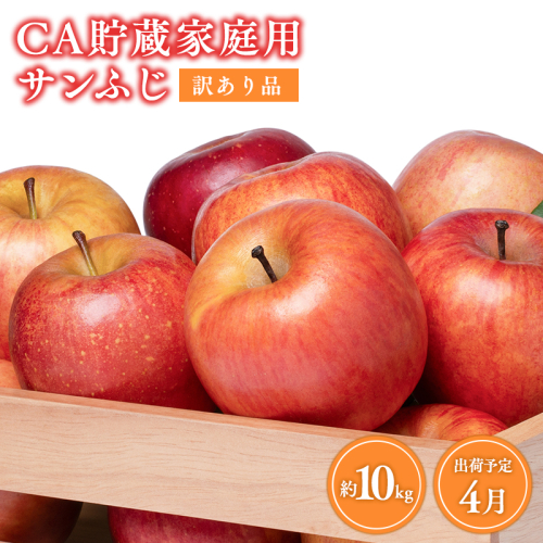 4月 訳ありCA貯蔵 サンふじ 約10kg【森山商店・青森県産・青森りんご・4月】 1460738 - 青森県平川市