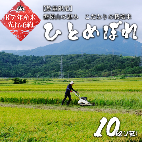 【予約】【令和7年産米・新米】ひとめぼれ10kg 会津磐梯山の恵みこだわり栽培米 令和7年11月上旬頃より発送予定 1461091 - 福島県磐梯町