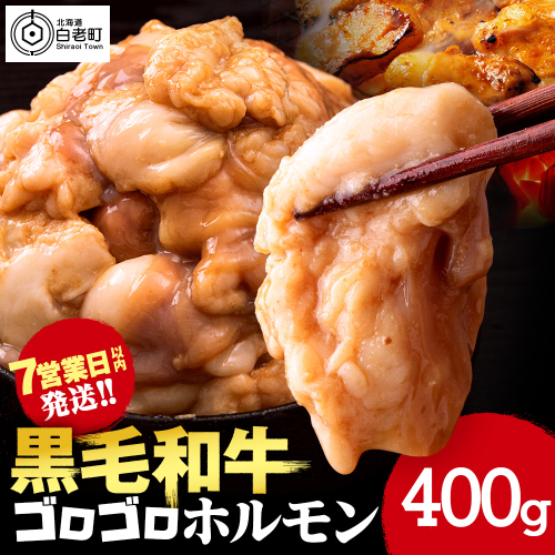 白老産黒毛和牛 味噌焼肉用MIXホルモン 400g 7日営業日以内発送 焼肉 黒毛和牛 小分け 焼肉セット ホルモン ミックスホルモン 人気 数量限定 たっぷり大満足 グルメ 訳あり 国産 北海道産 1469756 - 北海道白老町
