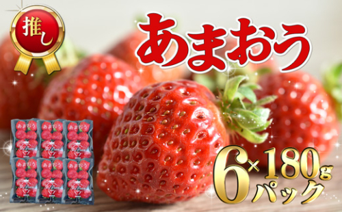 【2025年3月より順次発送】福津産あまおう約180g×6パック【スカイフローラファーム】[F0151] 1482967 - 福岡県福津市