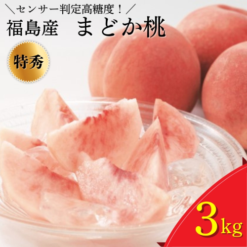 透過式光センサーまどか桃 特秀3kg相当 9玉～11玉＜ ふくしま未来農業協同組合 ＞ | ふくしま 桃 福島 もも 国見 モモ ※2025年8月上旬～8月中旬頃に順次発送予定 ※沖縄・離島への配送不可 1500806 - 福島県国見町