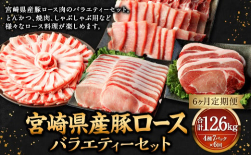 【6ヶ月定期便】＜宮崎県産豚セット（計2.1kg×6回）＞ お申込みの翌月下旬頃に第一回目発送（12月は中旬頃） 豚肉 お肉 肉 新生活応援 卒業祝い 就職祝い 入学 卒業 お花見 引越し 1508988 - 宮崎県高鍋町