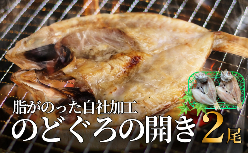 脂がのった自社加工 のどぐろ開き 〈冷凍〉 | 添加物不使用 1510900 - 富山県氷見市