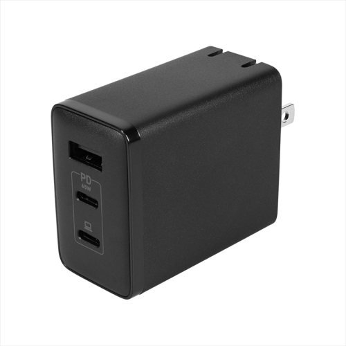 Owltech(オウルテック) 最大PD65W出力 GaN採用 USB Type-C×2 USB Type-A×1 AC充電器 OWL-APD65C2A1GR-BK 1514042 - 神奈川県海老名市