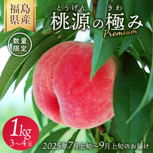 ◆2025年夏発送◆ 桃源の極み ～産直・桃・約1kg～　※離島への配送不可　※2025年7月上旬～9月上旬頃に順次発送予定 1540720 - 福島県国見町