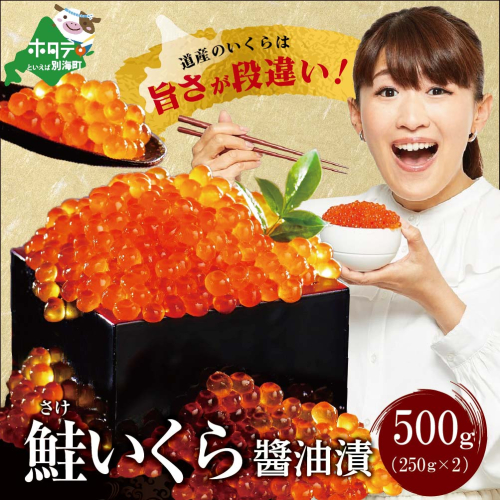 ESSE グランプリ獲得! 2022 ふるさとグランプリ 数量限定！贅沢堪能！北海道産 鮭いくら 醤油漬け 500g＜いくら丼6～8杯分！＞ 鱒（マス）ではなく、北海道産の鮭（サケ）のいくらですMT0001TA1(北海道 別海町 野付 いくら イクラ 醤油イクラ 油漬け 大粒 ふるさと納税) 157270 - 北海道別海町