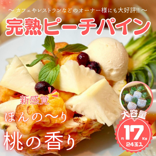 ☆新感覚の味わい☆ 桃のような芳醇な香りのする『西表島産 完熟ピーチパイン』 約17kg　西表島ナウパカ 1611005 - 沖縄県竹富町