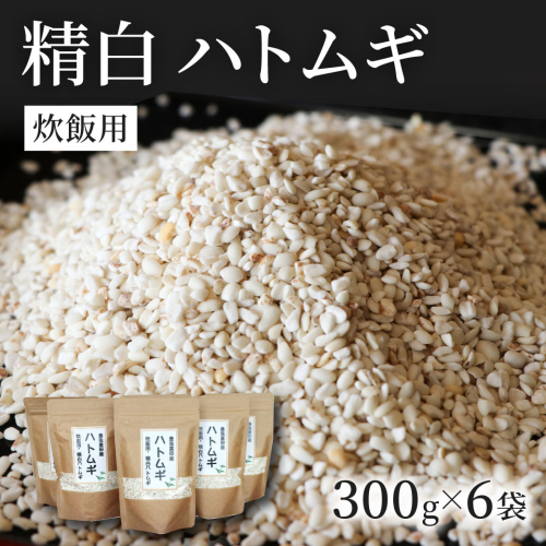 【スピード発送】 精白 ハトムギ 300g×6袋（ひきわりタイプ）0C1-106A 雑穀 スーパーフード 美容 健康 はとむぎ ひきわり 163162 - 大分県豊後高田市