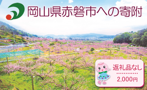【返礼品なしの寄附】岡山県 赤磐市(1口:2,000円) 1698128 - 岡山県赤磐市