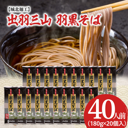 【城北麺工】出羽三山 羽黒そば(40人前) FZ21-510 170521 - 山形県山形市