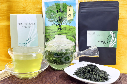 リーフティー、ティーバッグ、パウダー3種の玉露セット〈玉露 お茶 茶 煎茶 緑茶 リーフ 茶葉 ティーバッグ スティック セット〉 1744477 - 京都府宇治田原町