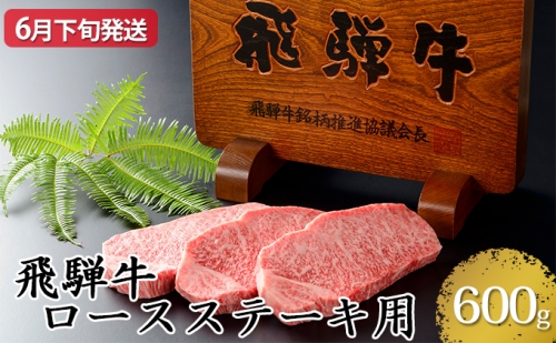【6月下旬発送】飛騨牛ロースステーキ用600g(5等級・冷凍) 174554 - 岐阜県輪之内町