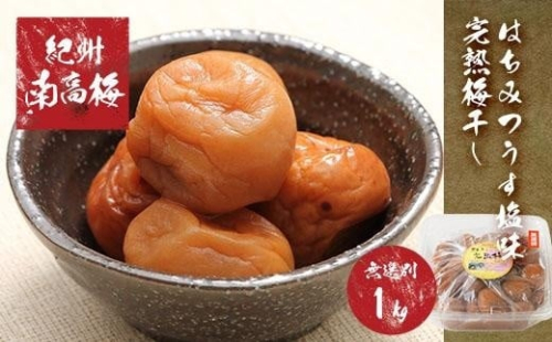 紀州南高梅使用 はちみつ うす塩味 完熟梅干し 無選別 1kg［TM144］ 176044 - 和歌山県那智勝浦町