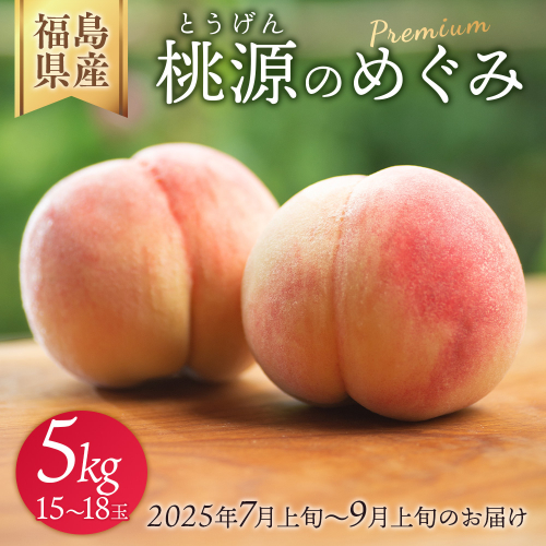 ◆2025年夏発送◆桃源のめぐみ～産直・桃・約5kg～ ｜ 先行予約 予約 数量限定 桃 もも モモ 果物 くだもの フルーツ 詰め合わせ 福島 ふくしま　※離島への配送不可　※2025年7月上旬～9月上旬頃に順次発送予定 1838935 - 福島県国見町