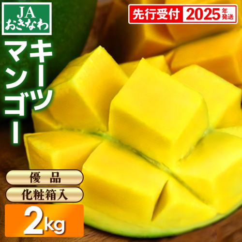 【化粧箱入】【先行受付・2025年発送】JAおきなわの産直キーツマンゴー約2kg【優品】 1852387 - 沖縄県八重瀬町