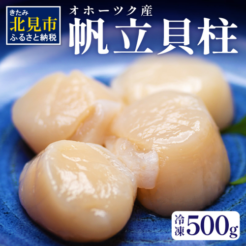 オホーツク産 冷凍帆立貝柱 500g ( 大きい ほたて ホタテ 貝 500グラム 魚介類 貝類 刺身 )【062-0003】 186021 - 北海道北見市