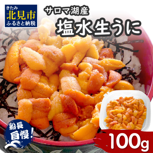 【予約：2026年4月中旬から順次発送】サロマ湖産 生うに ( 海鮮 雲丹 うに ウニ 塩水 生ウニ 生うに ウニ丼 エゾバフンウニ ムキ身 高級 1パック 期間限定 )【114-0006-2026】 186454 - 北海道北見市