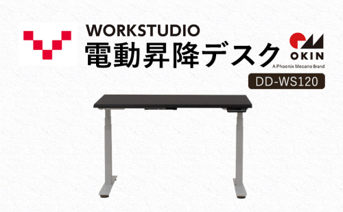 WORKSTUDIO 電動昇降デスク  DD-WS120DAW バルバーニ リモートワーク 在宅 テレワーク パソコンデスク 電動 昇降 OKIN ワークデスク 収納 書斎 静岡 袋井市 1916578 - 静岡県袋井市