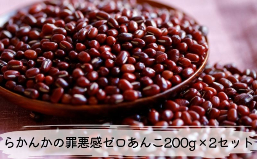 らかんかの罪悪感ゼロあんこ200g×2セット あんこ 和菓子 お菓子 菓子 冷凍 愛知 愛知県 日進市 1919046 - 愛知県日進市