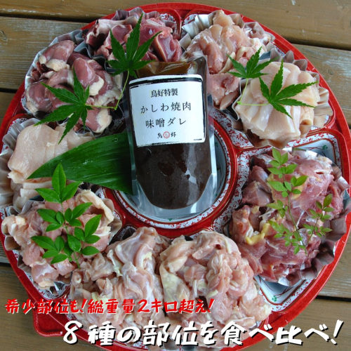 【鶏肉の総重量２kg超！】鳥好特製かしわ焼肉セット！ 192055 - 和歌山県御坊市
