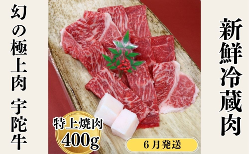 ＜6月発送＞特産 認定肉 宇陀牛 国産 黒毛和牛 特上 焼肉 約400g チルド / 宇陀 山繁 ふるさと納税 牛肉 レア 人気 バーベキュー キャンプ 寄付 ランキング おすすめ グルメ 肉 返礼品 送料無料  1951912 - 奈良県宇陀市
