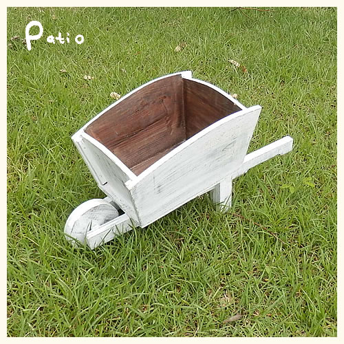 ウッド一輪車ガーデンプランター　寄せ植え ガーデニング雑貨［161P08］ 1954976 - 愛知県小牧市