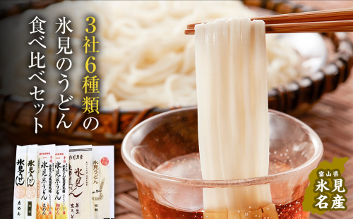 種類豊富!氷見のうどん食べ比べ6本セット(200g×5本+220g) 197196 - 富山県氷見市