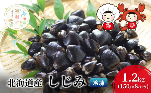 北海道産 しじみ 1.2kg (150g×8パック) シジミ 貝 魚貝類 1986075 - 北海道湧別町