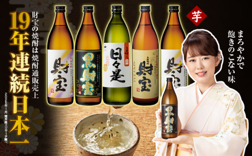 A1-22495／芋焼酎 飲み比べセット 5合瓶 4種5本セット 198661 - 鹿児島県垂水市