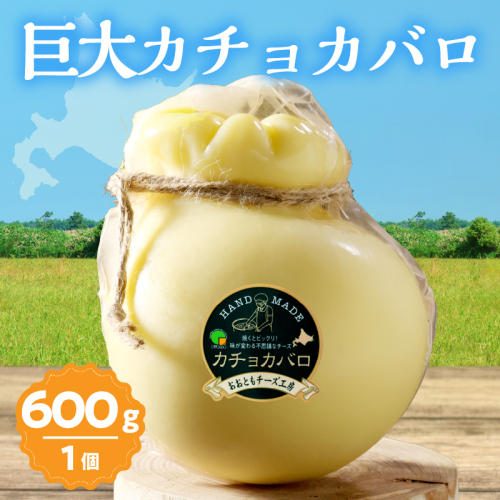 【おおともチーズ工房】《なまらでかい!!》ミルキーな風味の巨大カチョカバロ(計600g)_H0003-028 1998585 - 北海道浜中町