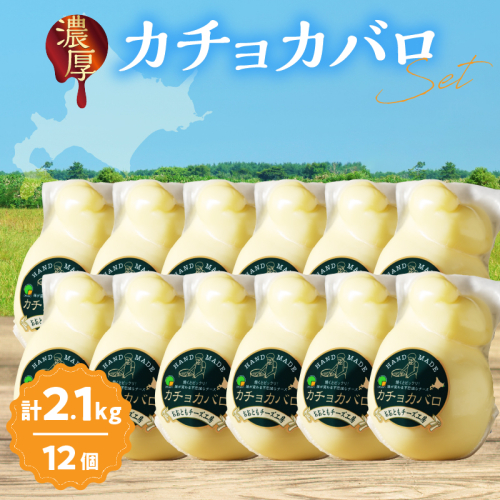 【おおともチーズ工房】《スペシャル満腹セット!!》なまらたっぷりカチョカバロ180g×12個_H0003-035 1998593 - 北海道浜中町