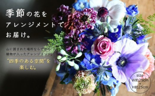 No.1339-1 【季節の花】生花アレンジおまかせ 200178 - 鹿児島県錦江町