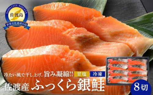 【レビューキャンペーン実施中！】佐渡産ふっくら銀鮭（8切）