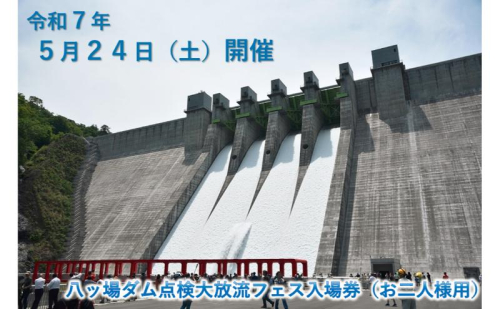 【令和7年5月24日(土)開催】八ッ場ダム点検大放流フェス入場券(お二人様用)イベントチケット 八ッ場ダム 2005274 - 群馬県東吾妻町