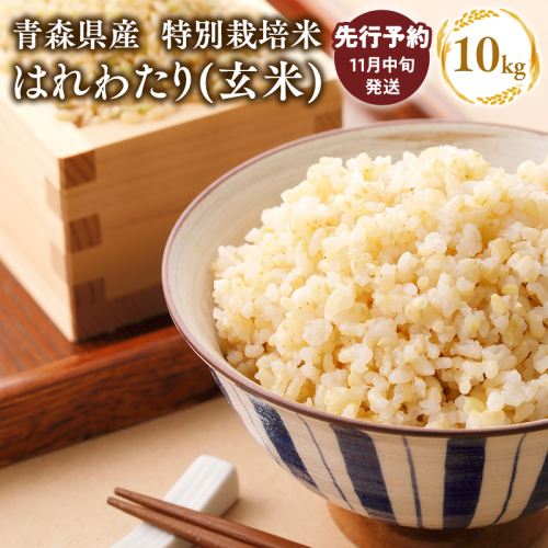 【令和7年産 先行予約   配送時期：2025年11月中旬～】　特別栽培米 はれわたり玄米10kg(5kg×2袋)　 2006513 - 青森県平川市