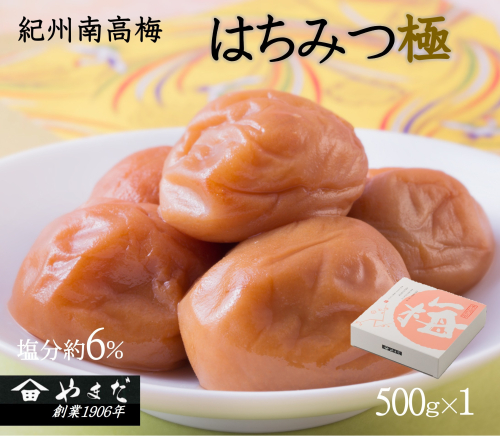 紀州南高梅はちみつ極 塩分約6%(500g) 2012366 - 和歌山県御坊市