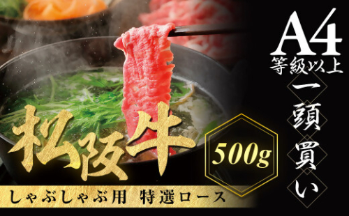 松阪牛 特選ロース しゃぶしゃぶ用 500g 極上の柔らかさ 化粧箱入り 柔らかい 松坂牛 松阪肉 霜降り 高級ブランド牛 ロース サーロイン リブロース 肩ロース 焼しゃぶ すき焼き 焼肉 自宅用 贈答品 ギフト お歳暮 お中元 牛肉 とろける 和牛 三重県 A4 A5 特産 NTY-02 2013323 - 三重県多気町