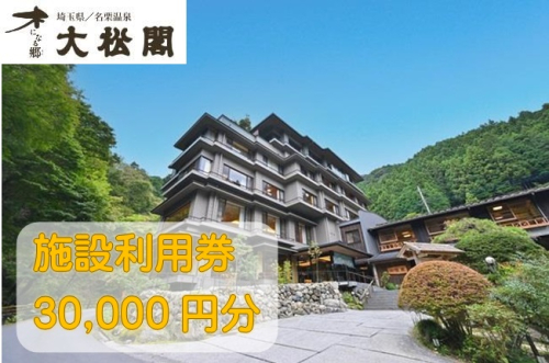 【名栗温泉大松閣】施設利用券30,000円分[52211000] 2020419 - 埼玉県飯能市