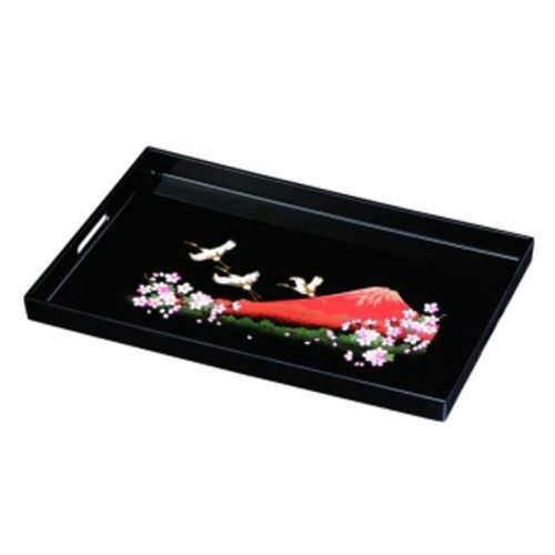 長手盆 PC 45cm 一富士二鶴三桜【YG421】 2026868 - 和歌山県那智勝浦町
