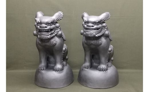 伝統工芸士の鬼師が作る 『シーサー 大サイズ 2体 』 狛犬 獅子 1対 開運 魔除 三州鬼瓦 工芸品 H064-031 2029964 - 愛知県碧南市