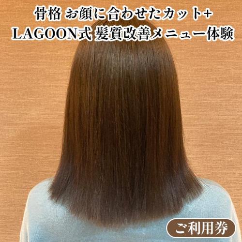 骨格 お顔に合わせたカット + LAGOON式 髪質改善メニュー 《体験 ご利用券 美容 サロン 美容室 ヘアケア トレーニング ケア 美容体験 チケット》 2038692 - 京都府亀岡市