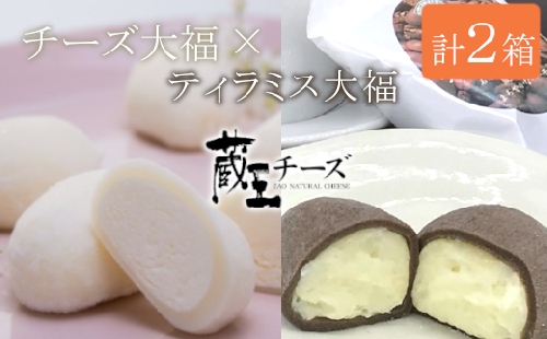 蔵王チーズ「チーズ&ティラミス大福」(4個入×1箱&6個入×1箱) 【04301-0336】 2048046 - 宮城県蔵王町