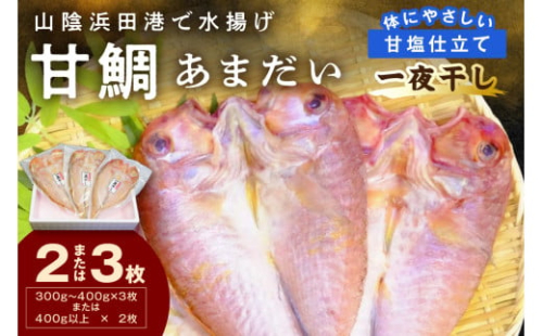 山陰浜田港！ 甘鯛一夜干し 個包装 一夜干し 干物 ひもの 冷凍 干物 鯛 甘鯛 たい 小分け 【136_1318】 2058614 - 島根県浜田市