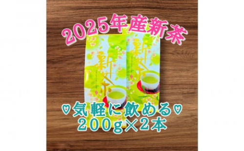 【2025年5月中旬より順次発送】 新茶 静岡市産 深むし茶 200g×2本 オススメお茶 2059656 - 静岡県静岡市