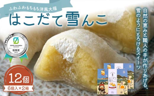 はこだて雪んこx2箱 《食絶景北海道✖ゼロカーボンアワード2023受賞》 F6S-388 2060356 - 北海道北海道庁